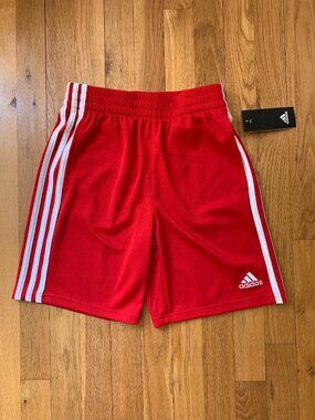 NWT Red Adidas Shorts Boys Medium